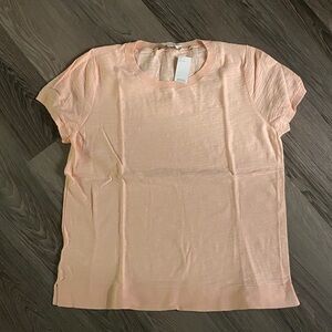 LOFT Light Peach Short Sleeve Tee